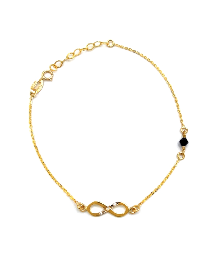 Bracelet gold with infinity