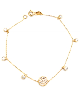 Bracelet Gold K14 ''Circles''