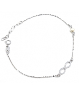 Bracelet Whitegold with infinity