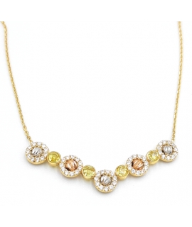 Necklace Gold K14 'V'