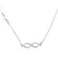 Necklace whitegold K14 'infinity'