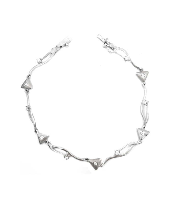 Bracelet whitegold K14 