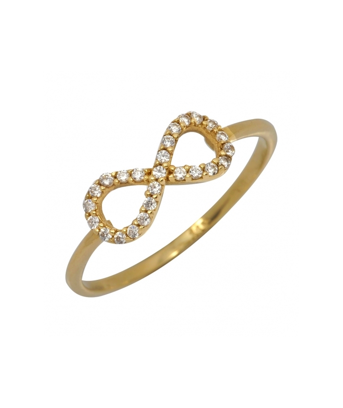 Ring gold K14 'infinity'