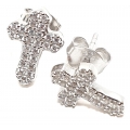 Earrings Silver "Cross"