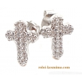 Earrings Silver "Cross"
