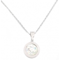 Necklace Silver "White Opal"