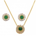 Necklace Gold K14 with rubin