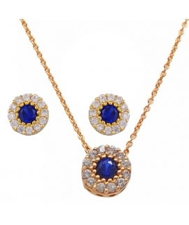Necklace Gold K14 with rubin