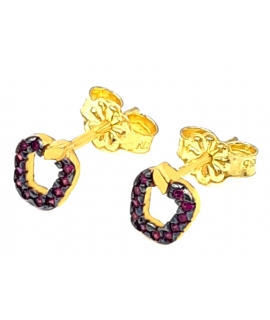 Earrings gold ''apples''
