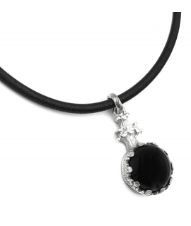Necklace Silver 'Onyx'