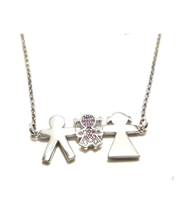 Necklace Silver "Family"