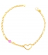Bracelet gold with heart