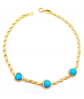 Bracelet Gold ''Hearts''