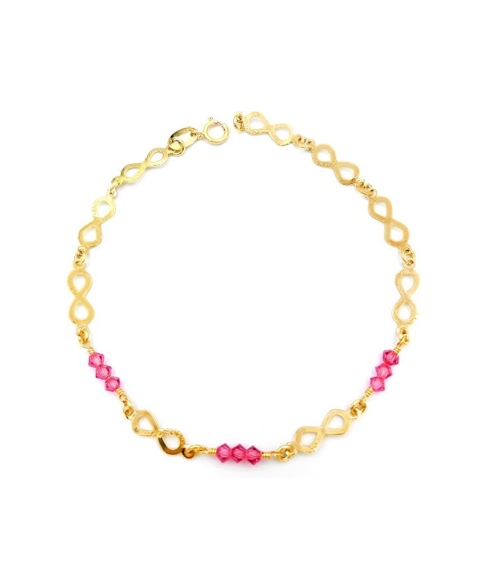Bracelet Gold ''Eye and Cross''