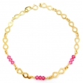 Bracelet Gold ''Eye and Cross''