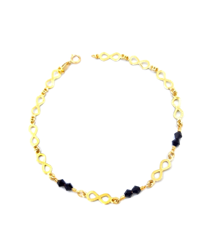 Bracelet Gold ''Eye and Cross''