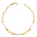 Bracelet Gold ''Eye and Cross''