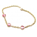 Bracelet Gold ''Hearts''