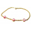 Bracelet Gold ''Hearts''