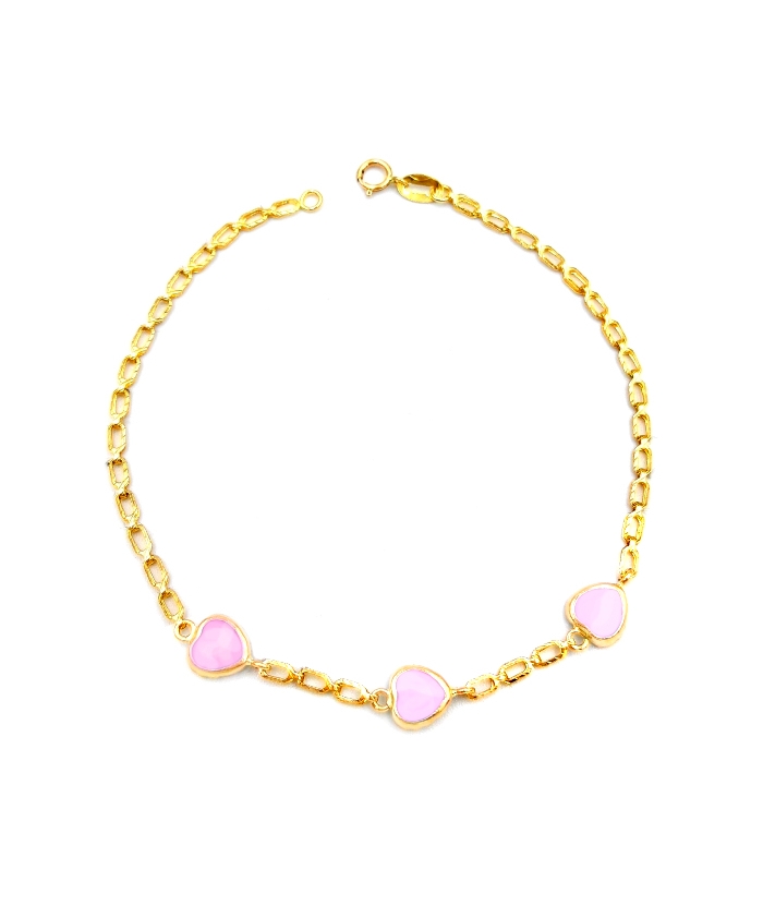 Bracelet Gold ''Hearts''