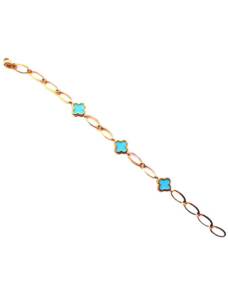 Bracelet gold Turquoise Van Cleef