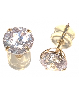 Earrings gold K14 6mm