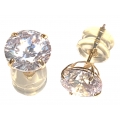 Earrings gold K14 6mm