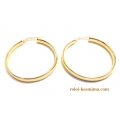 Earrings hoop gold K14 XL