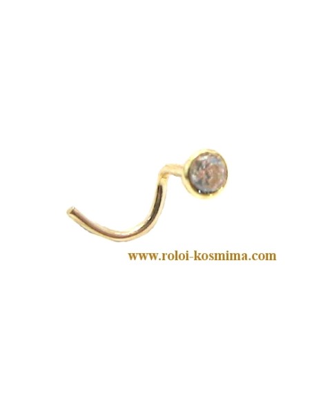 Σκουλαρίκι Μύτης Χρυσό Κ14