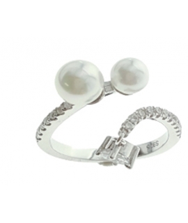 Ring Silver with Pearls