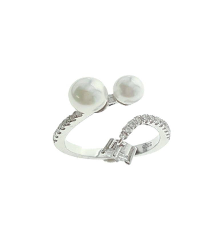 Ring Silver with Pearls