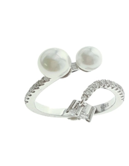 Ring Silver with Pearls
