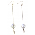 Earrings Silver with Swarovski