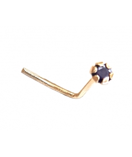 Noise Earrings Gold K14 "Sapphire"