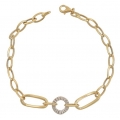 Bracelet Gold 14Κ "Ovalina"