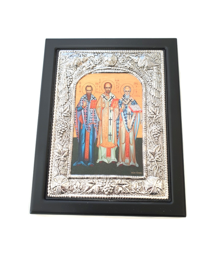 Ασημένια Εικόνα 925° Τρεις Ιεράρχες 19x24cm