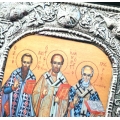 Ασημένια Εικόνα 925° Τρεις Ιεράρχες 19x24cm