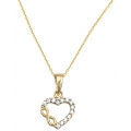 Necklace Gold K14 Heart