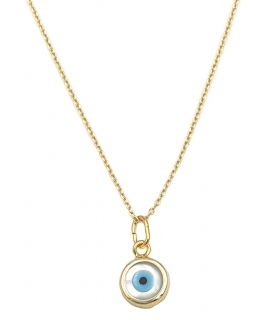 Necklace Gold K14 Eye