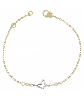 Bracelet Gold Butterfly