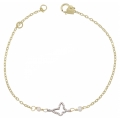Bracelet Gold Butterfly