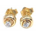 Earrings gold K14 6mm