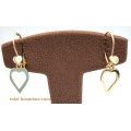 Earrings gold K14 Hearts