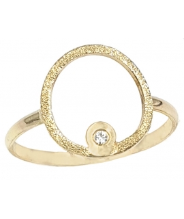 Ring gold K14 'Circle'