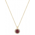 Necklace Gold K9 with rubin FILVA 33904