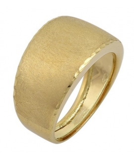 Ring gold K14 satin
