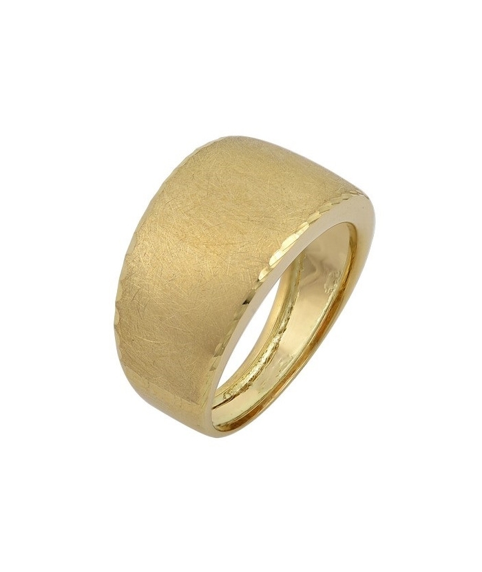 Ring gold K14 satin