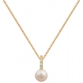 Necklace Gold K14 'Pearl'