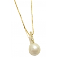 Necklace Gold K14 'Pearl'