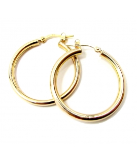 Earrings hoop gold K14